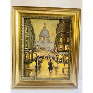 Parisian Boulevard At Night - Gil